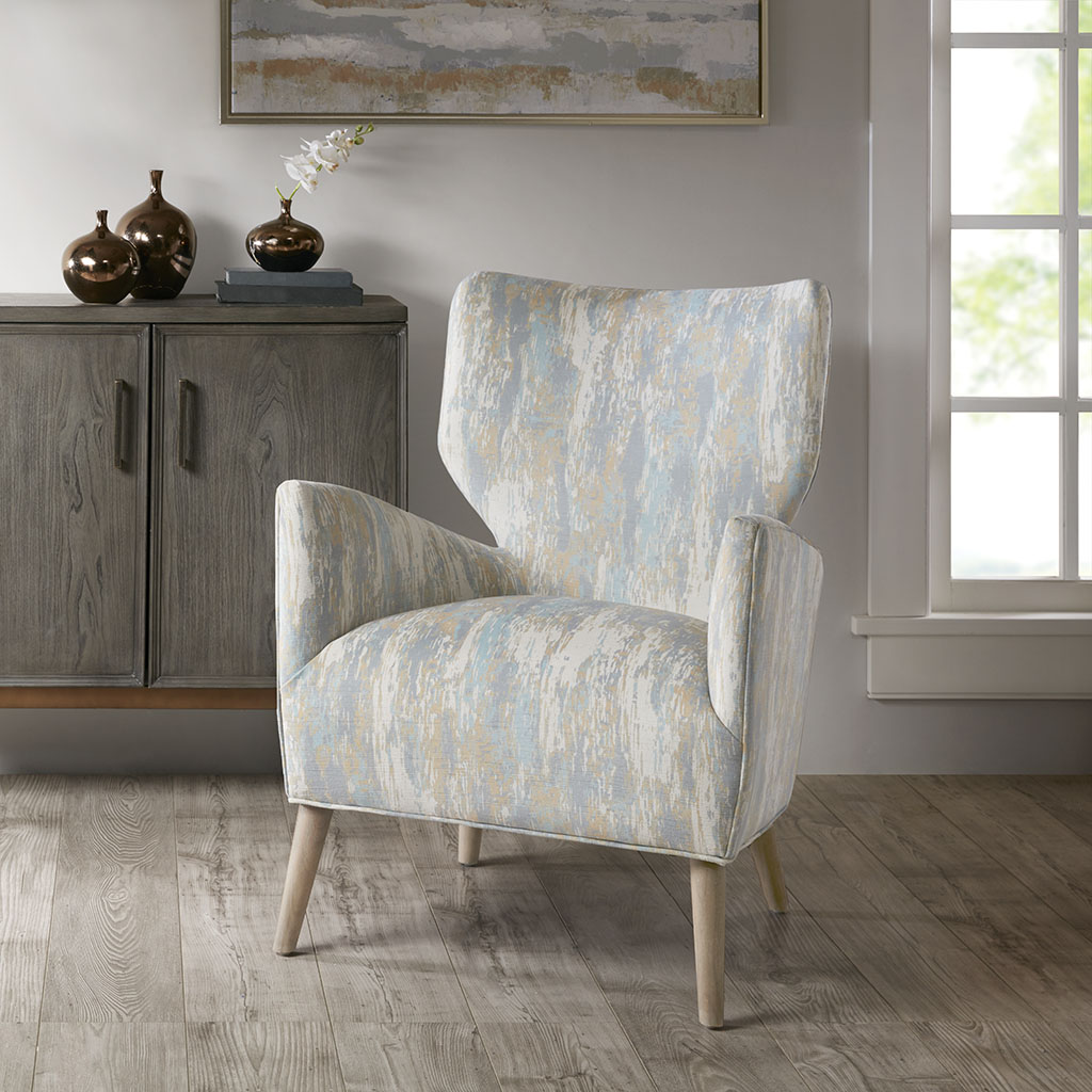 

Madison Park - Claire Accent Chair - Blue Multi - See below