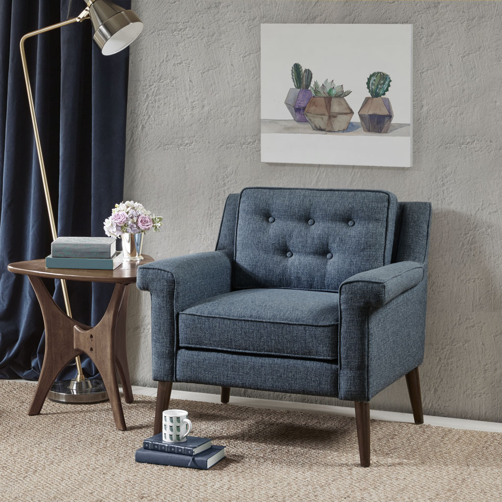

INK+IVY - Dana Accent Chair - Blue - See below