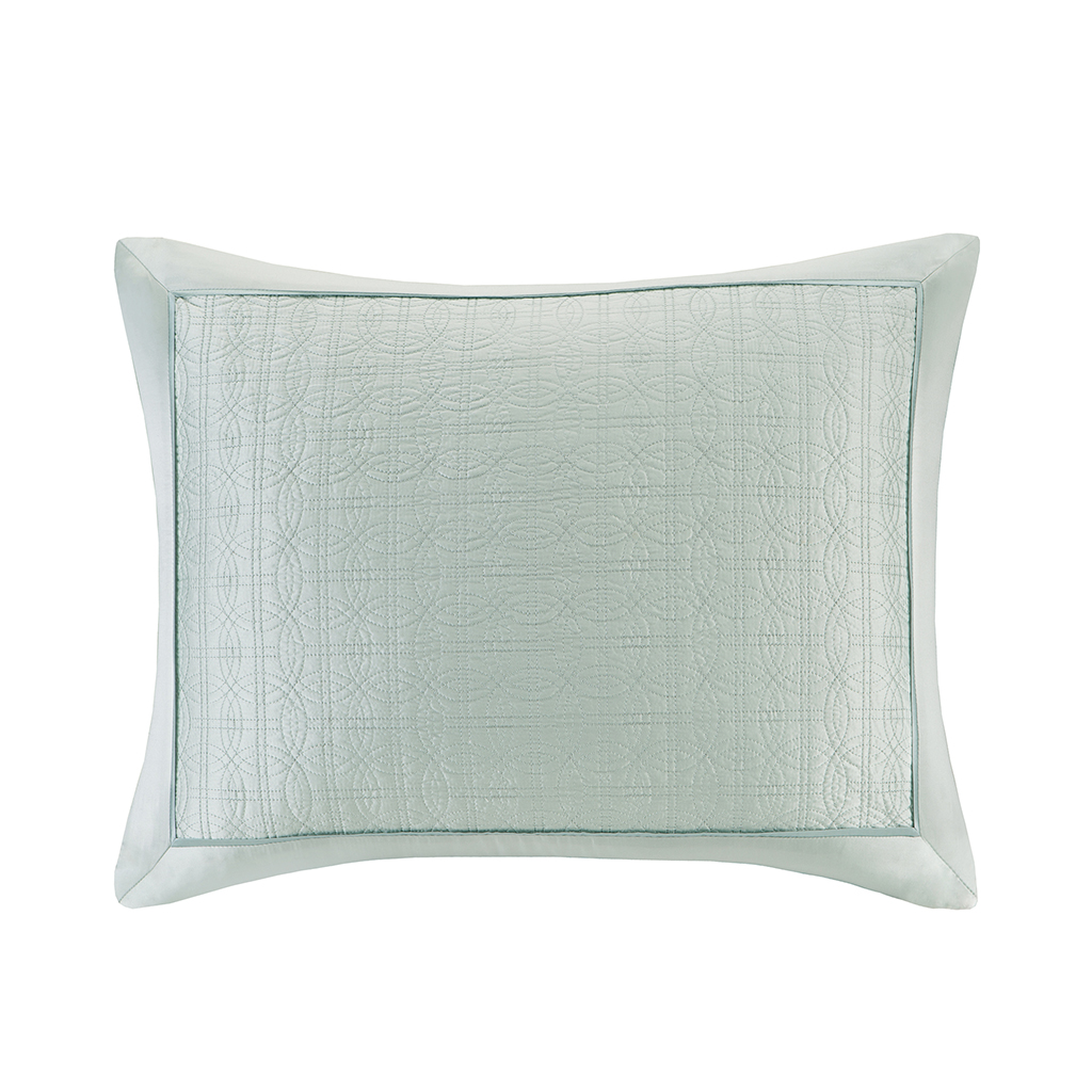 

Natori - Canton Duvet Sham (sold individually) - Aqua - Standard Sham