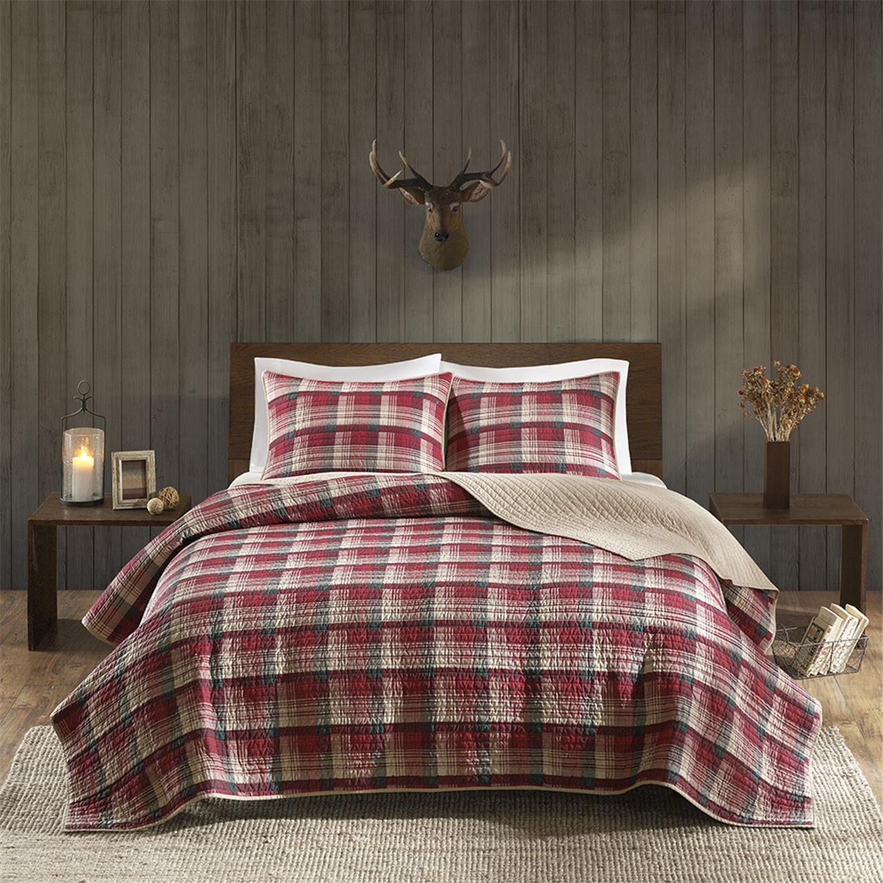 

Woolrich - Tasha Quilt Mini Set - Red - Full/Queen