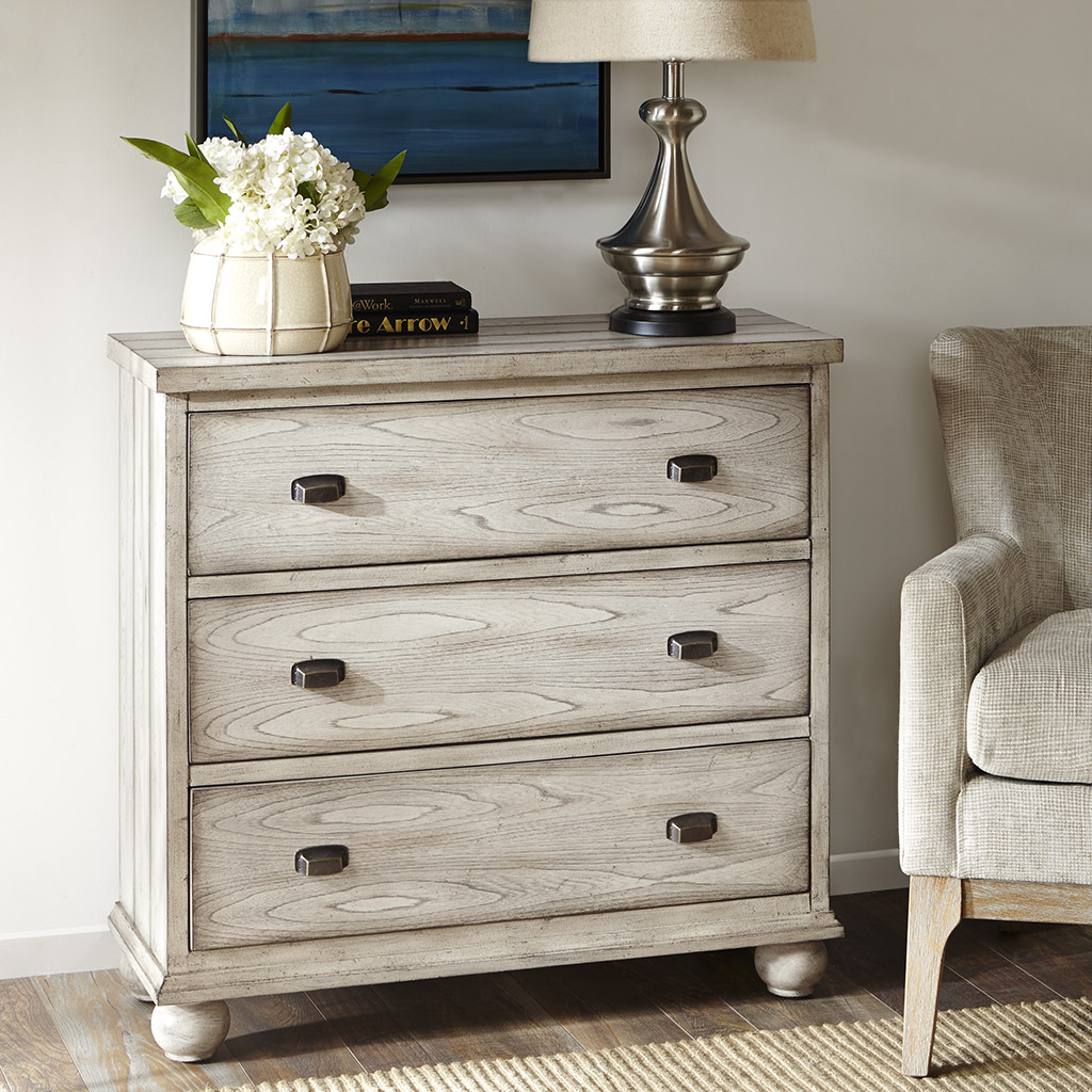 

Madison Park - Rosalie 3 Drawer Chest - Cream - See below