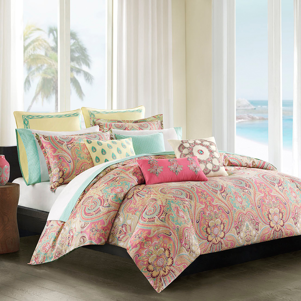 

Echo Design - Guinevere Duvet Mini Set - Coral - Twin