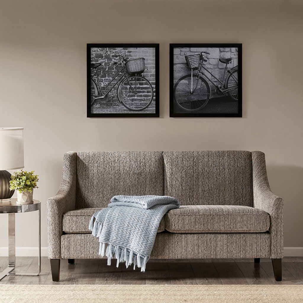 

Madison Park - Two Bicycles Framed Graphic 2 Piece Set - Black/White - See below