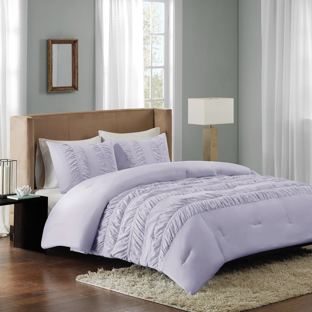 

Madison Park - Deanna Comforter Set - Purple - King