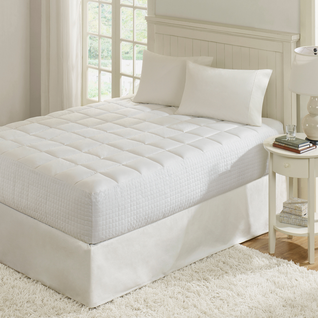 

Comfort Classics - Mattress Enhancer Mattress Pad - White - Queen