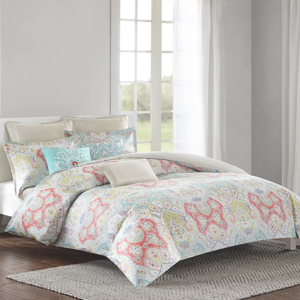 

Echo Design - Cyprus Duvet Cover Mini Set - Aqua - Twin