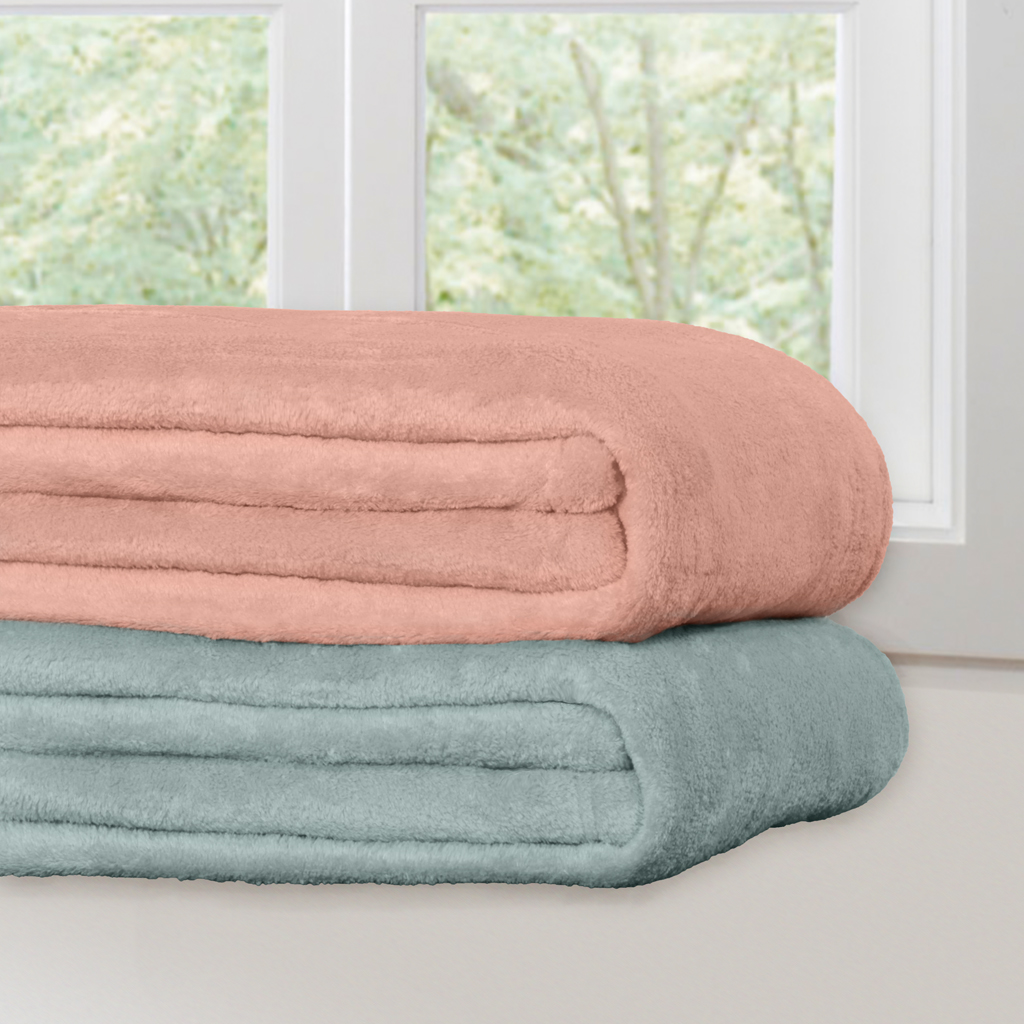 

Premier Comfort - Microfiber Blanket Knitted Micro Raschel Blanket - Blue - Twin