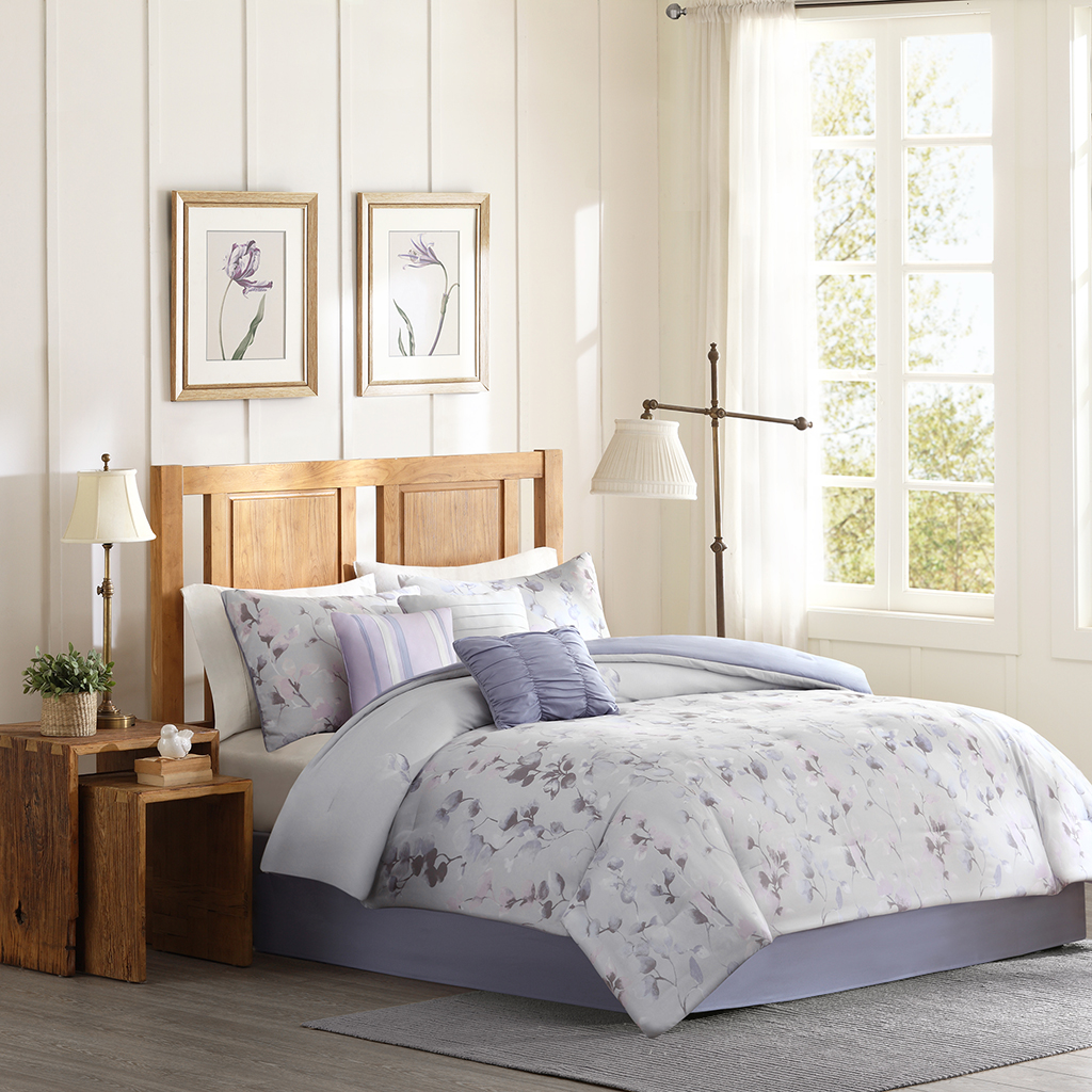 

Home Essence - Prelude 7 Piece Comforter Set - Grey - King
