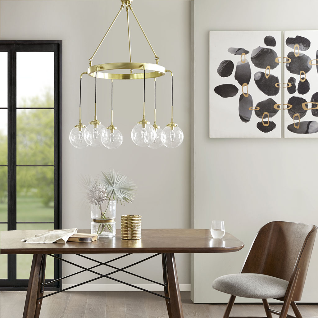 

INK+IVY - Clive Chandelier - Gold - See below