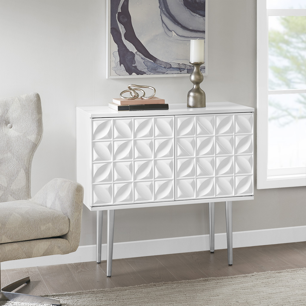 

Madison Park - Bowery Wine Cabinet - White - See below