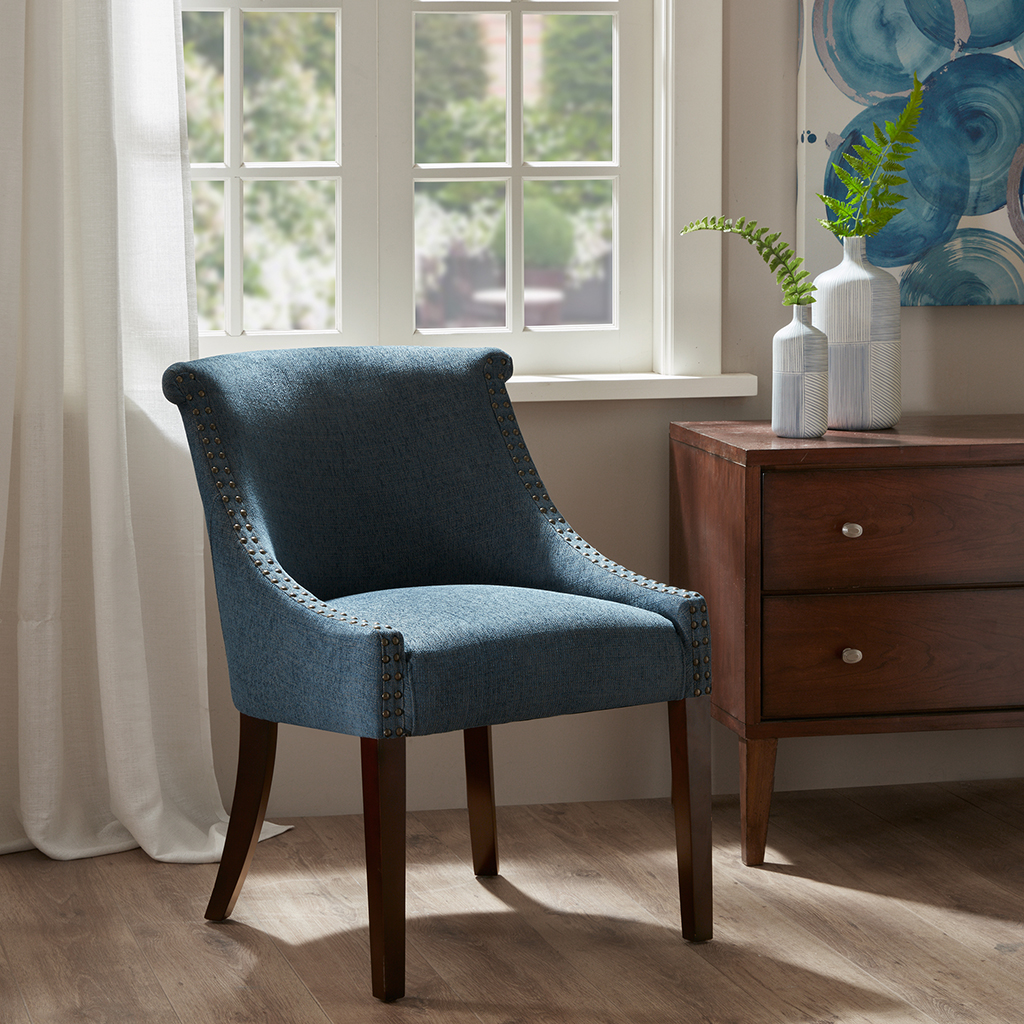 

Madison Park - Caitlyn Roll Back Accent Chair - Blue Multi - See below