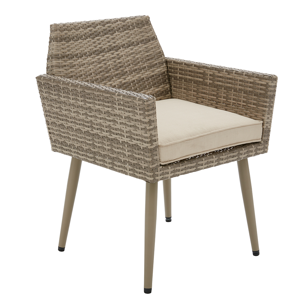 INK+IVY - Avery Outdoor Arm Chair (Set of 2) - Light Grey/Grey - See below