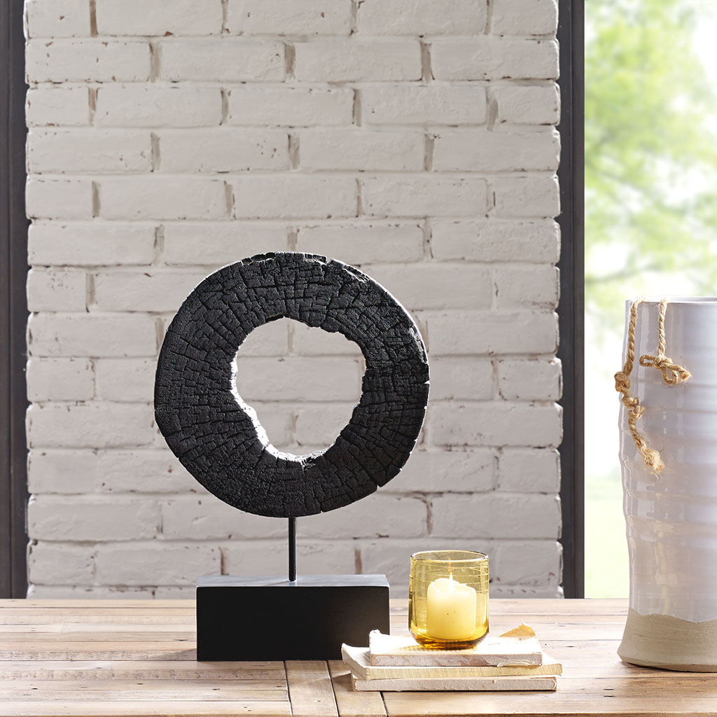 

INK+IVY - Russo Wood Decor - Black - Small