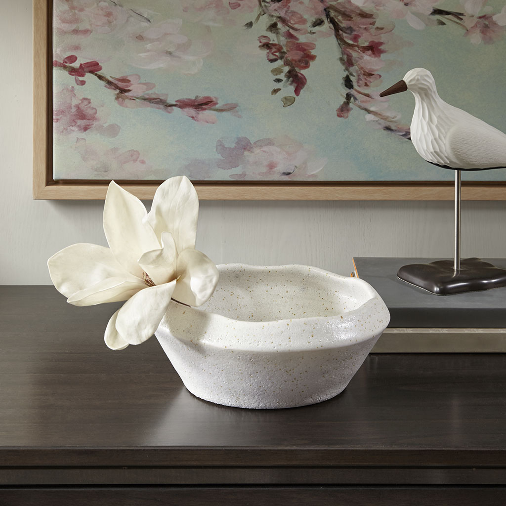 

Madison Park - Shae Ceramic Bowl - White - Small