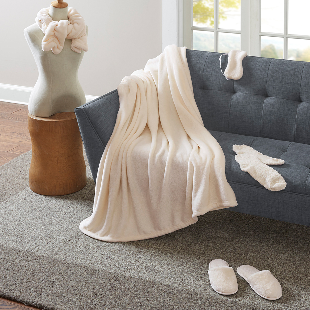 

Premier Comfort - Velour 5 Piece Gift Set - Cream - L/XL