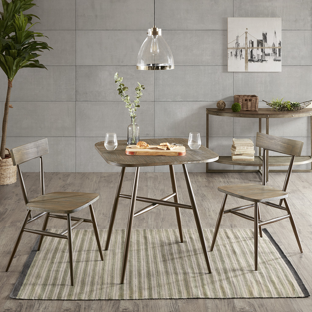 

INK+IVY - Cafe Dining Table - Dark Grey/Bronze - See below