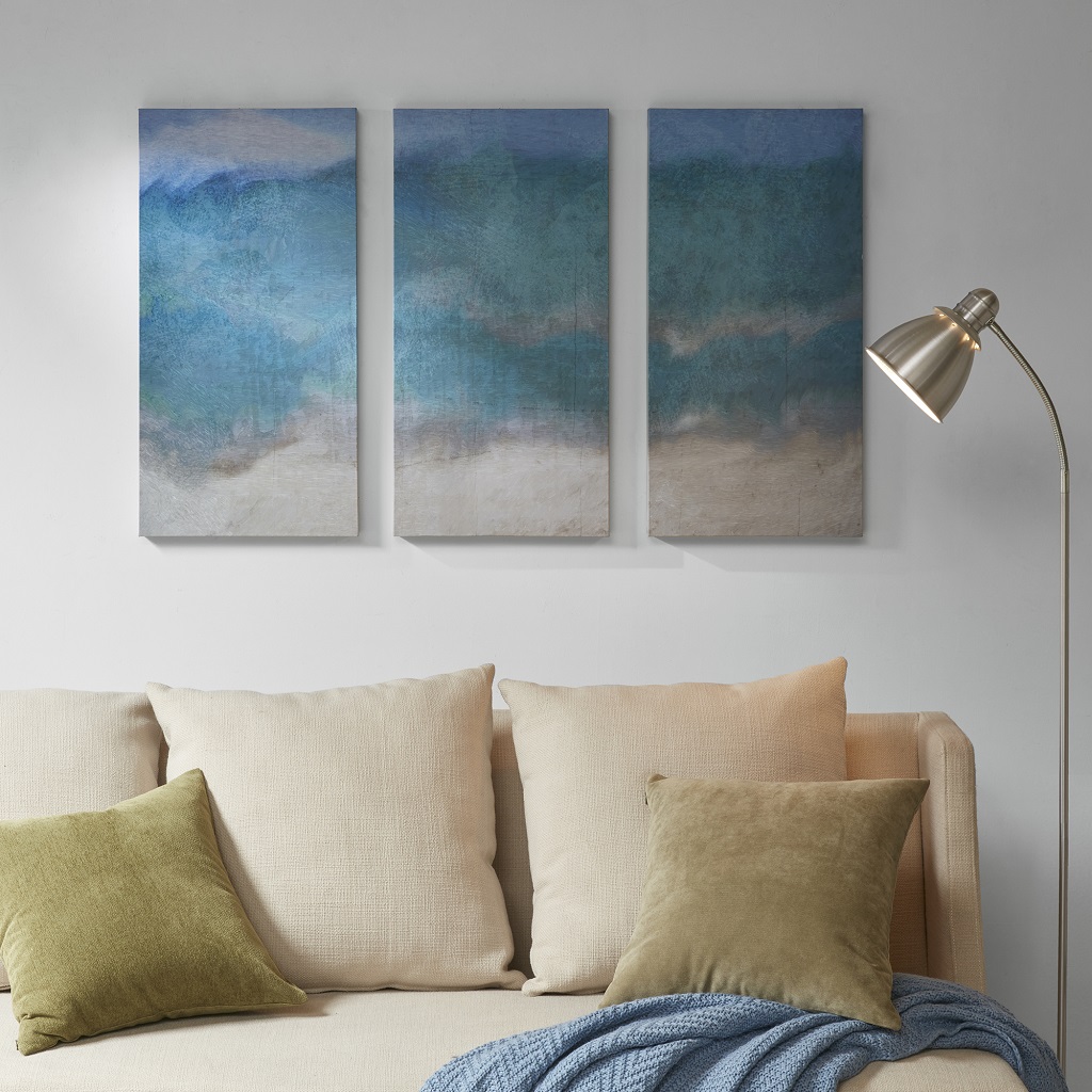 

Décor 5 - Abyss 3 Piece Printed Canvas Set - Blue - See below
