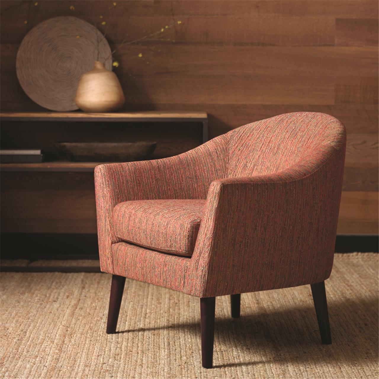 

Madison Park - Grayson Mid-Century Accent Chair - Red - See below