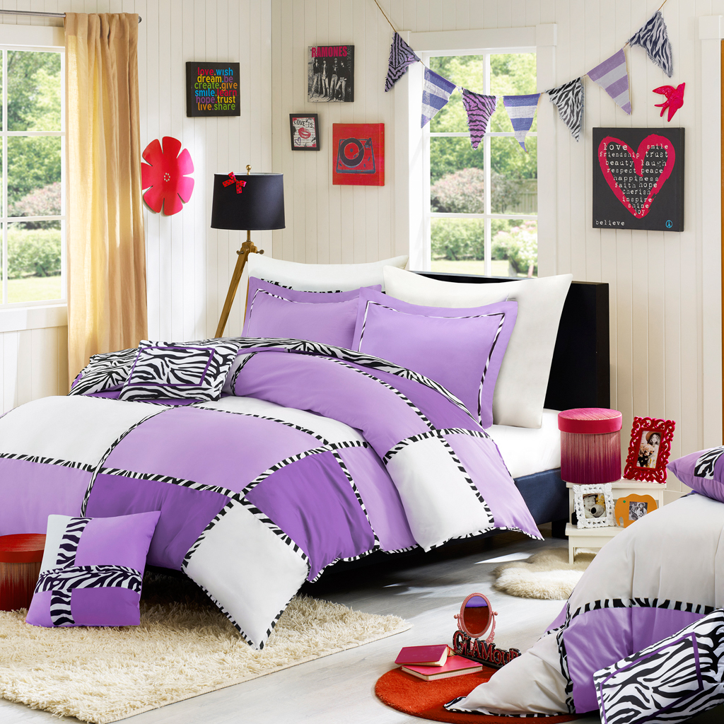 

Mi Zone - Layla Comforter and Decorative Pillows Set - Multi - Twin/Twin XL