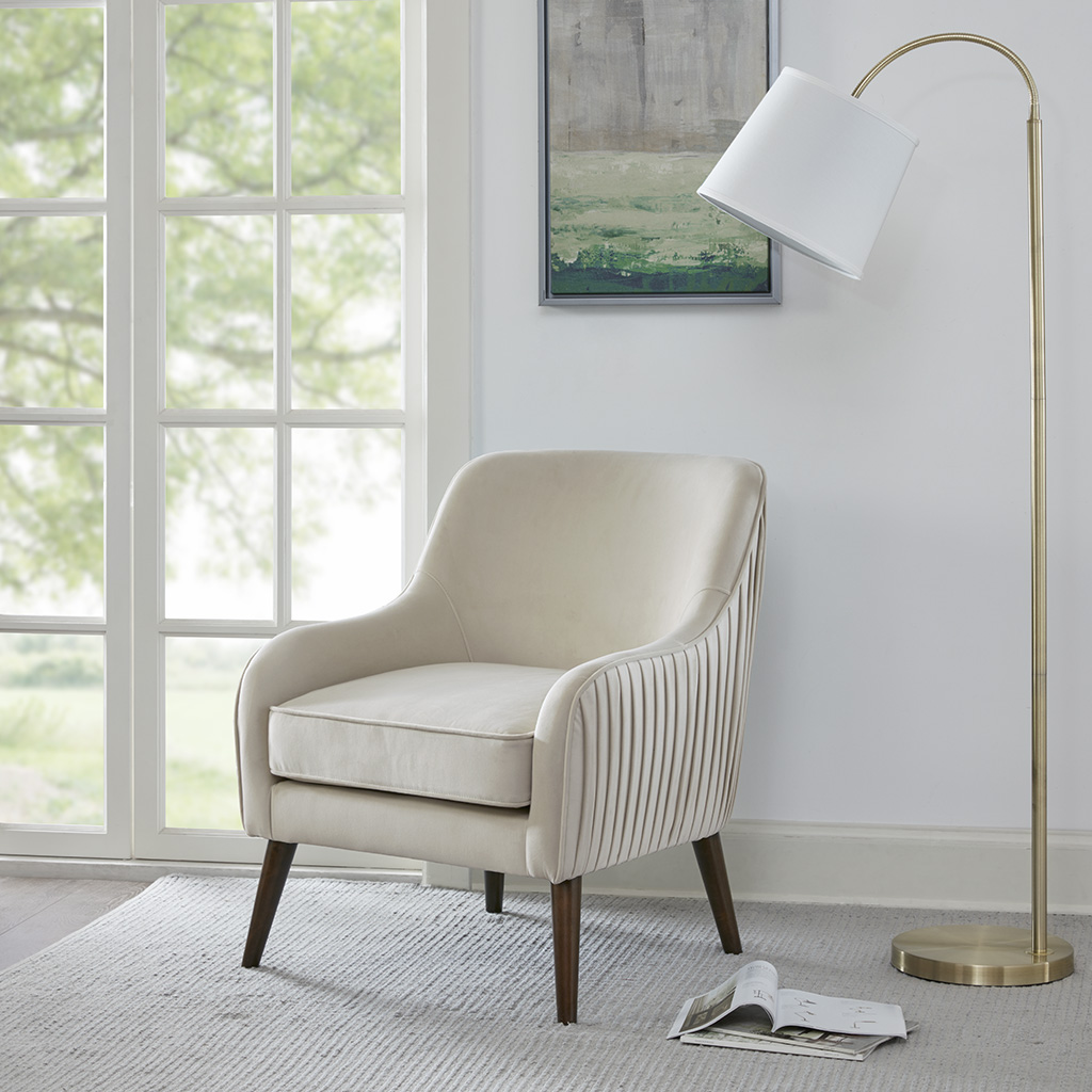 

Madison Park - Haley Accent Chair - Cream - See below