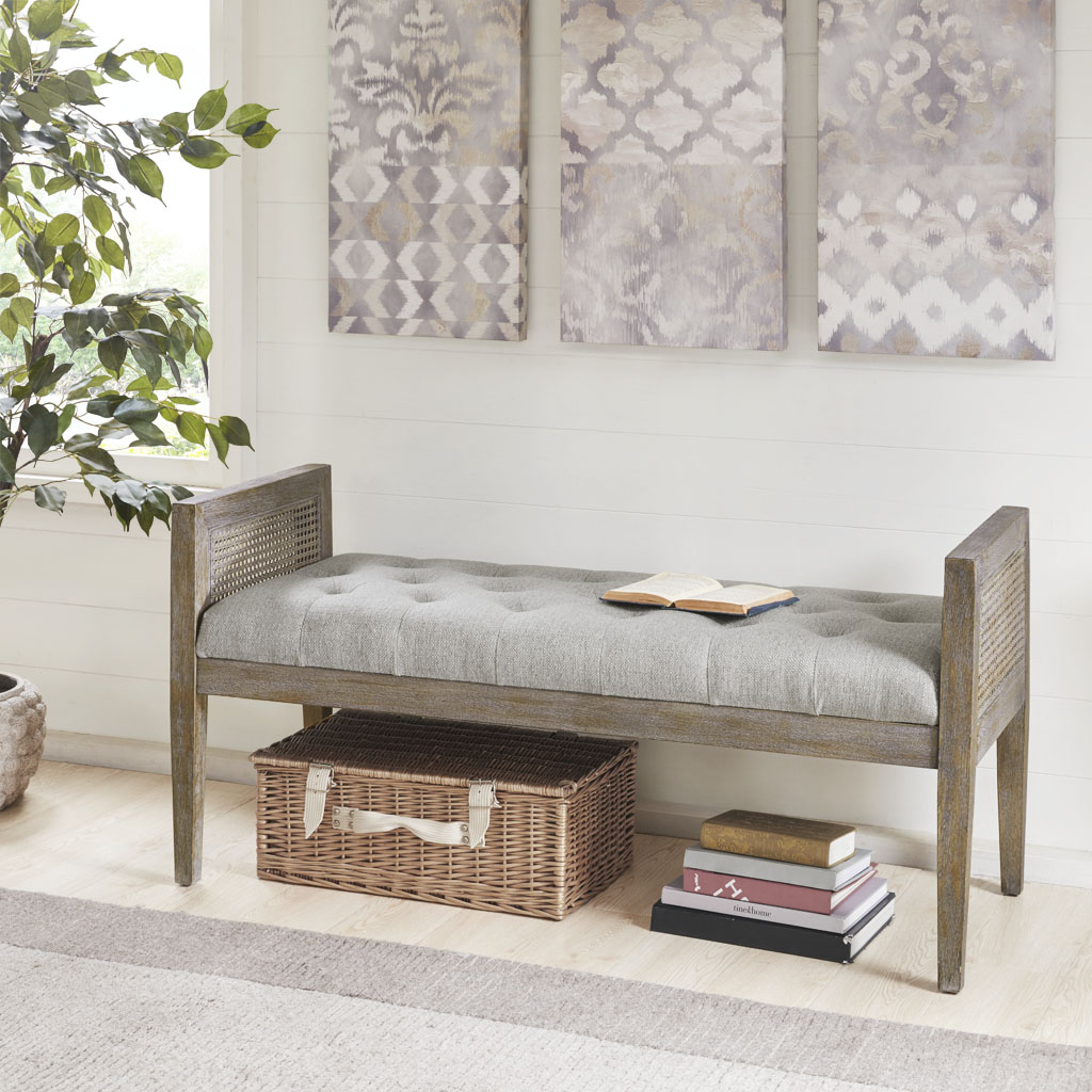 

Madison Park - Diedra Bench - Grey - See below
