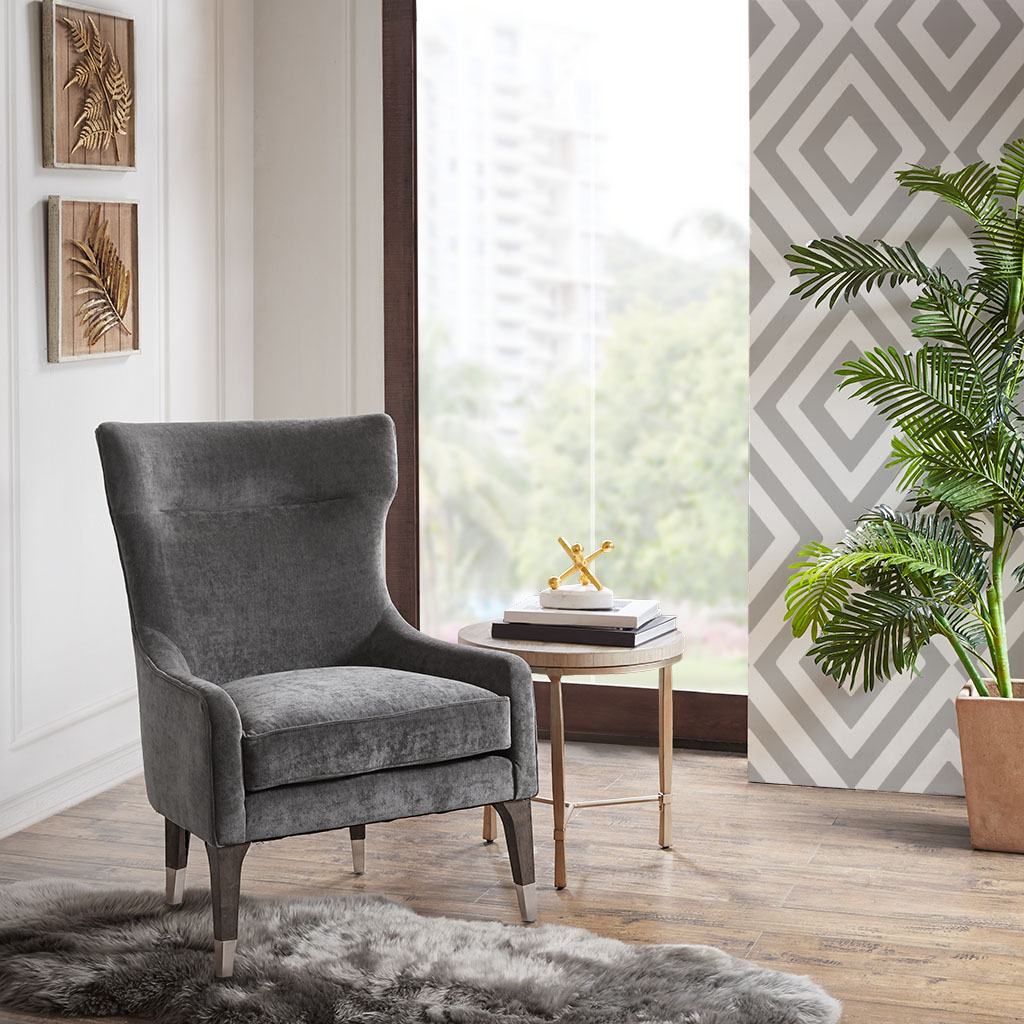 

Madison Park - Salisbury Accent Chair - Charcoal - See below