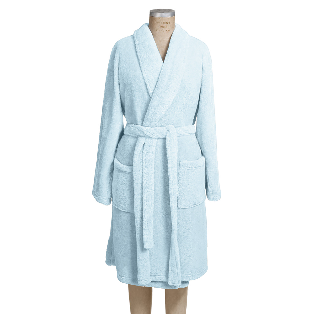 

Premier Comfort - Solid Microtec Unisex Robe - Blue - One Size