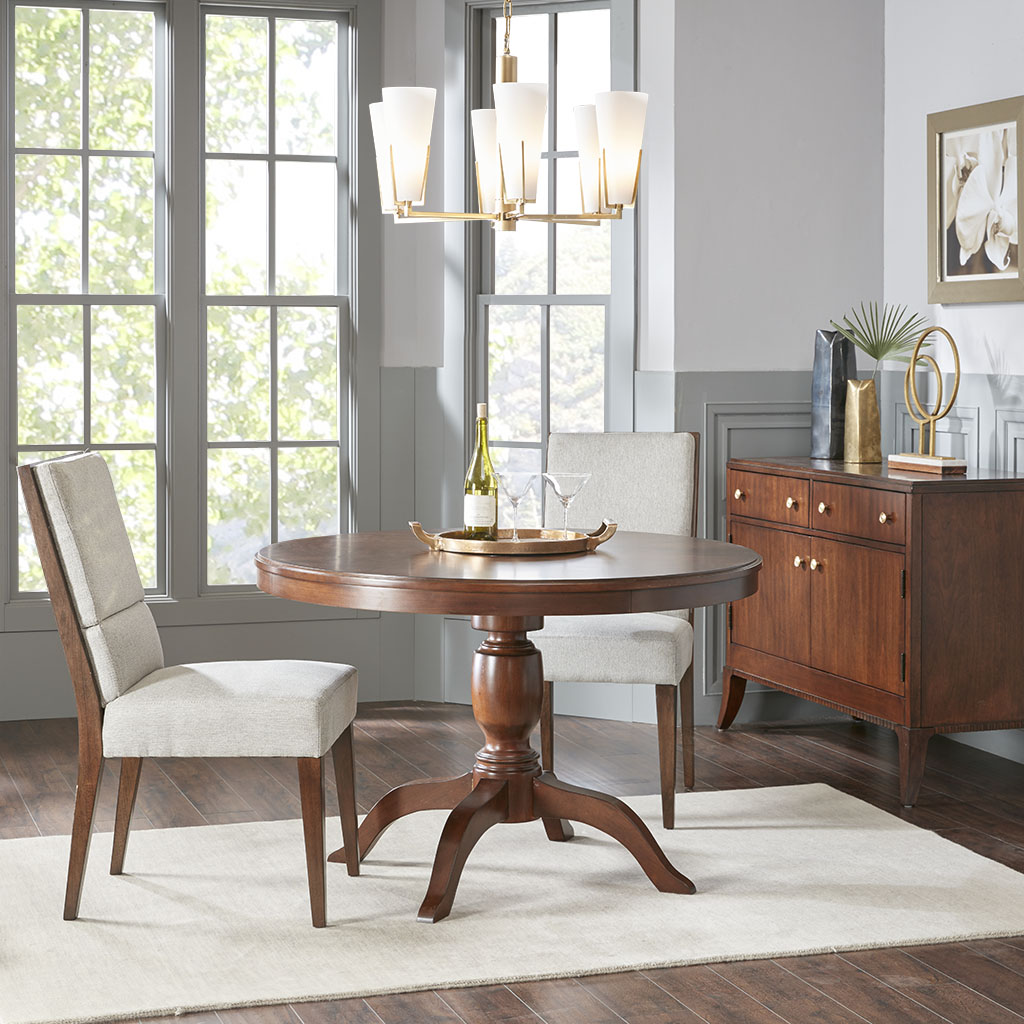 

Madison Park Signature - Eleanor Round Table - Brown - See below