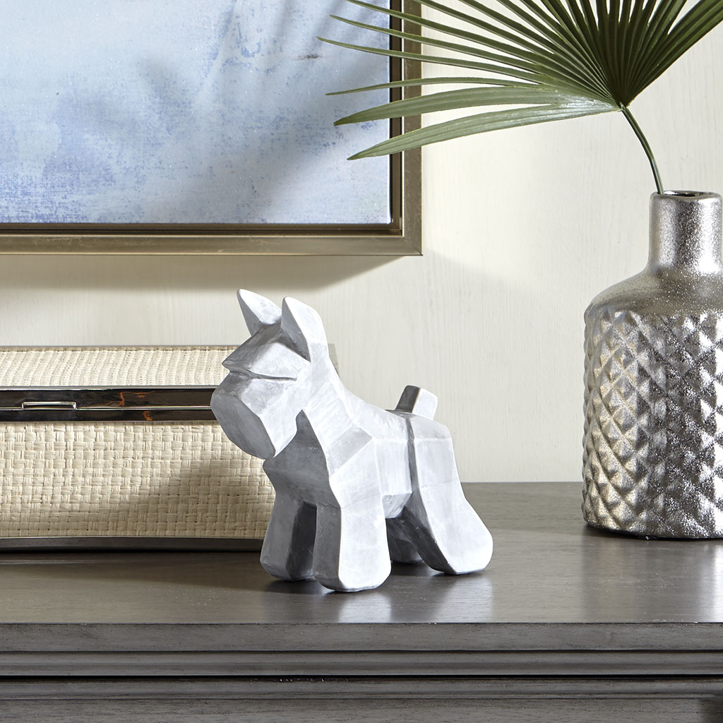 

Madison Park - Scottie Resin Dog - Grey - See below