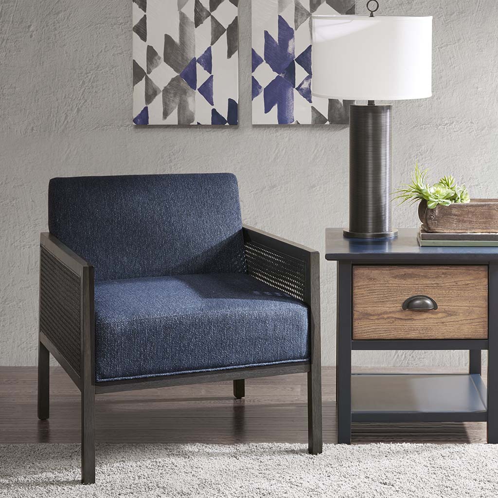 

INK+IVY - Clark Accent Chair - Blue - See below