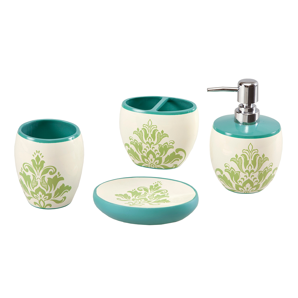 

Mi Zone - Katelyn 4 Piece Bath Accessory Set - Teal - One Size