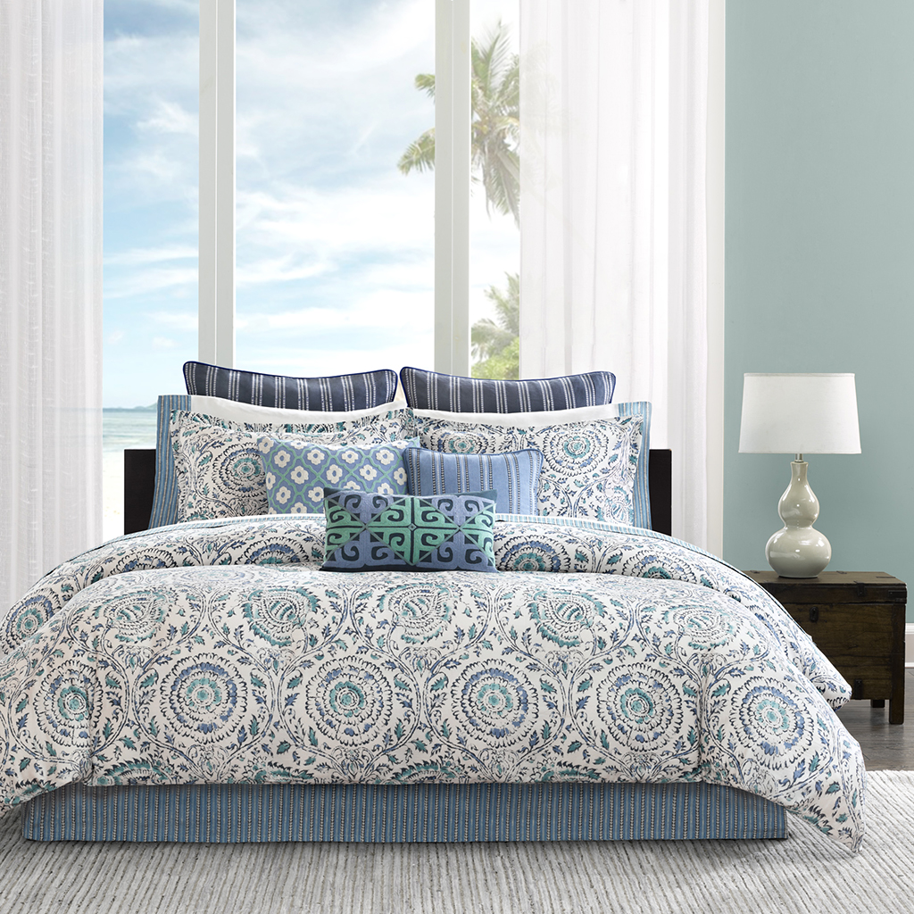 

Echo Design - Kamala Comforter Set - Blue - Cal King