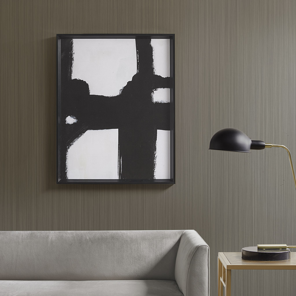 

Martha Stewart - Directional Ebony Framed Canvas - Black/White - See below