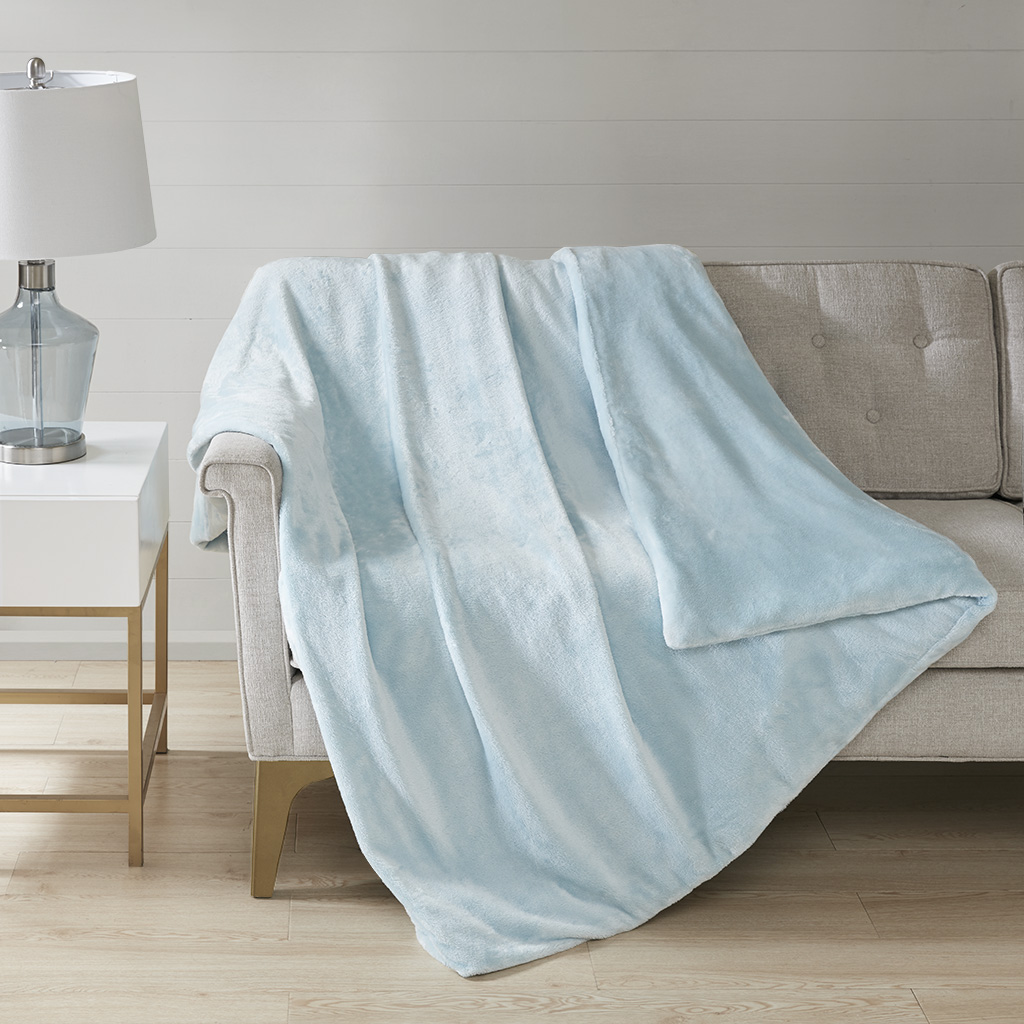 

Sleep Philosophy - Plush Weighted Blanket - Blue - 60x70"-12lbs
