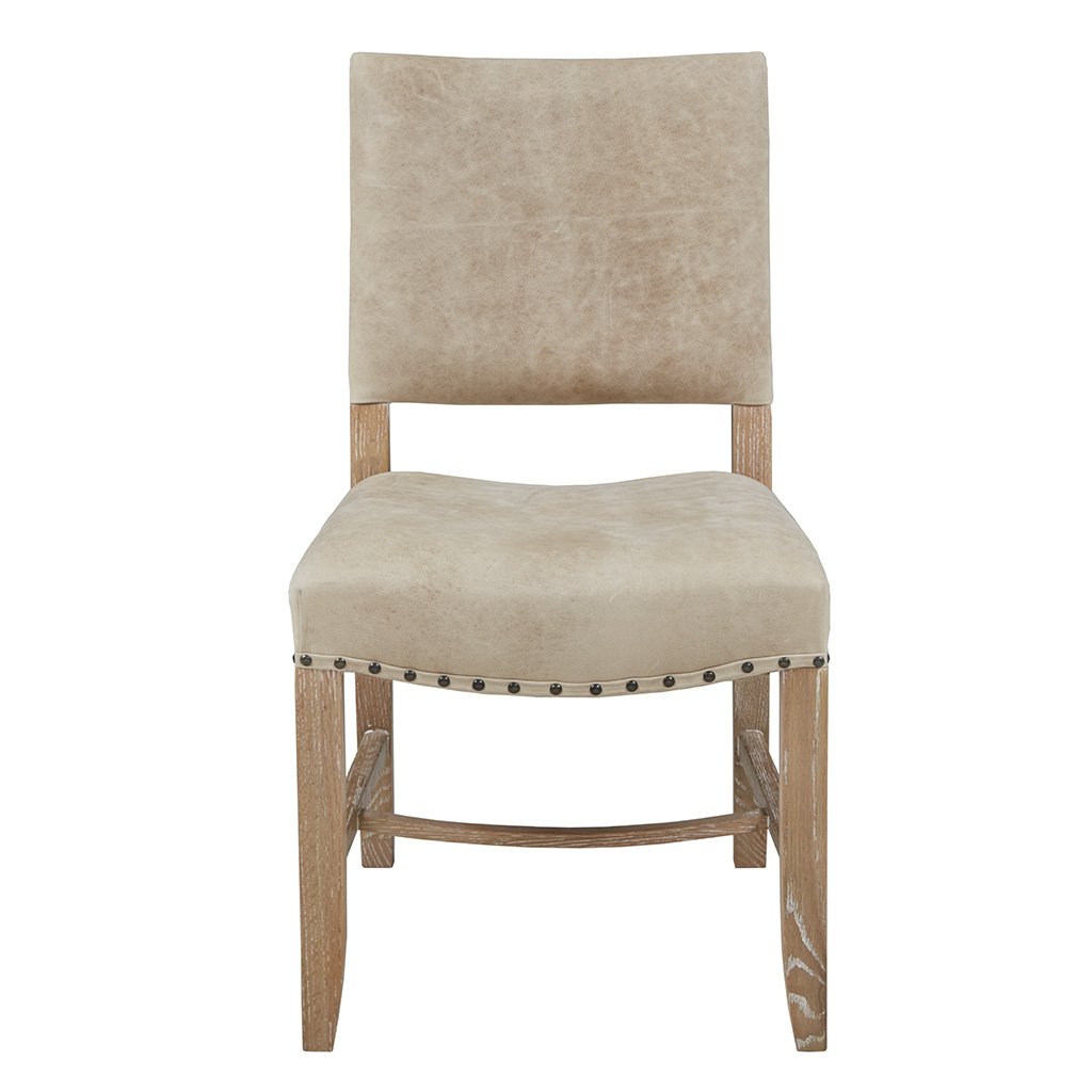 

Harbor House - Napa Leather Dining Side Chair - Burnham Parchment - See below