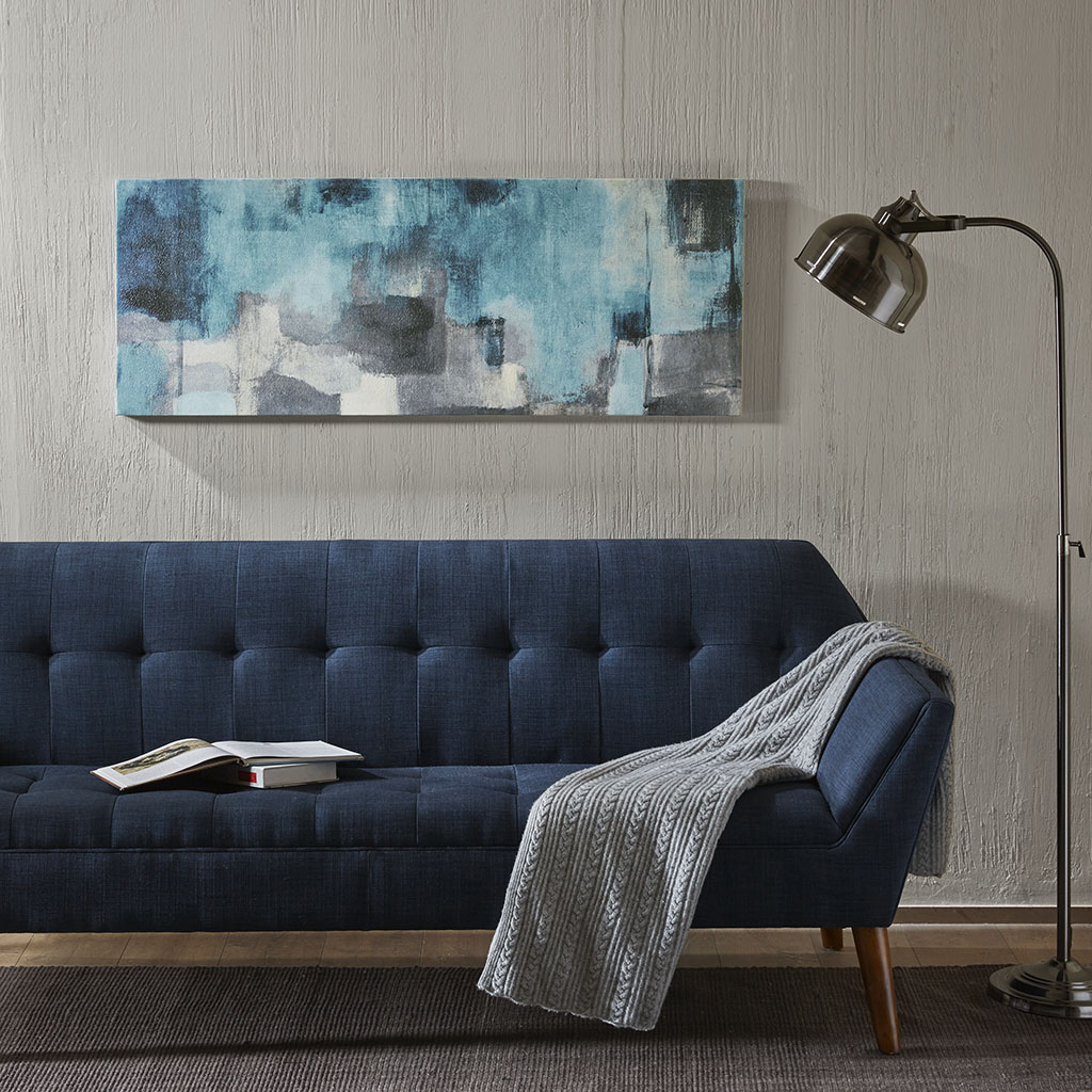 

INK+IVY - Interaction Blue Gel Coat Canvas - Blue - See below
