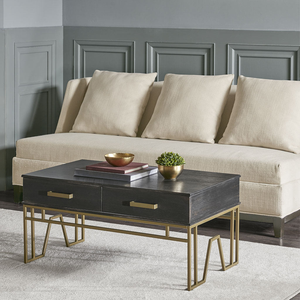 

Madison Park Signature - Paragon Coffee Table - Black/Bronze - See below