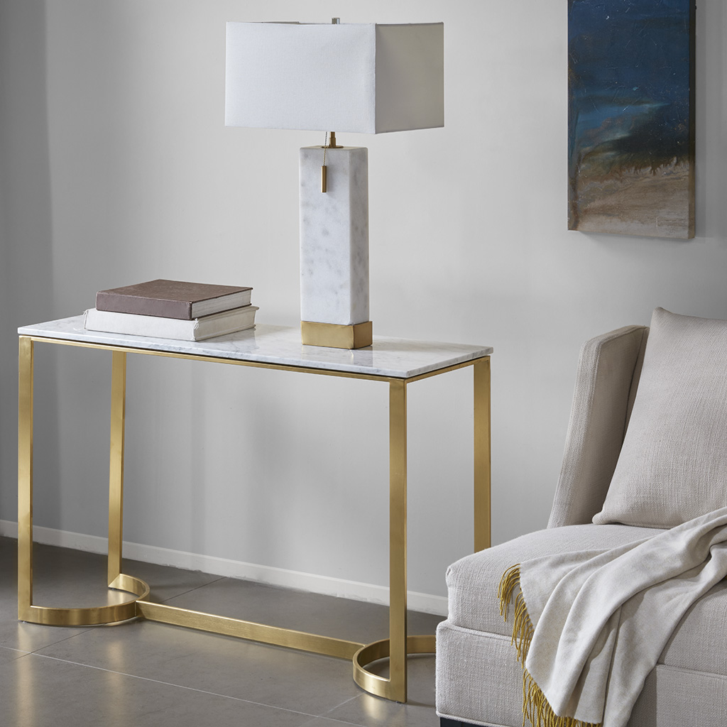 

Madison Park - Rockport Console Table - Marble/Gold - See below