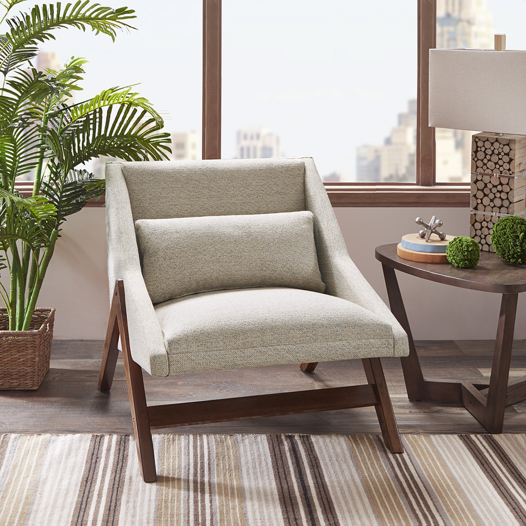 

INK+IVY - Boomerang Accent Chair - Brown - See below