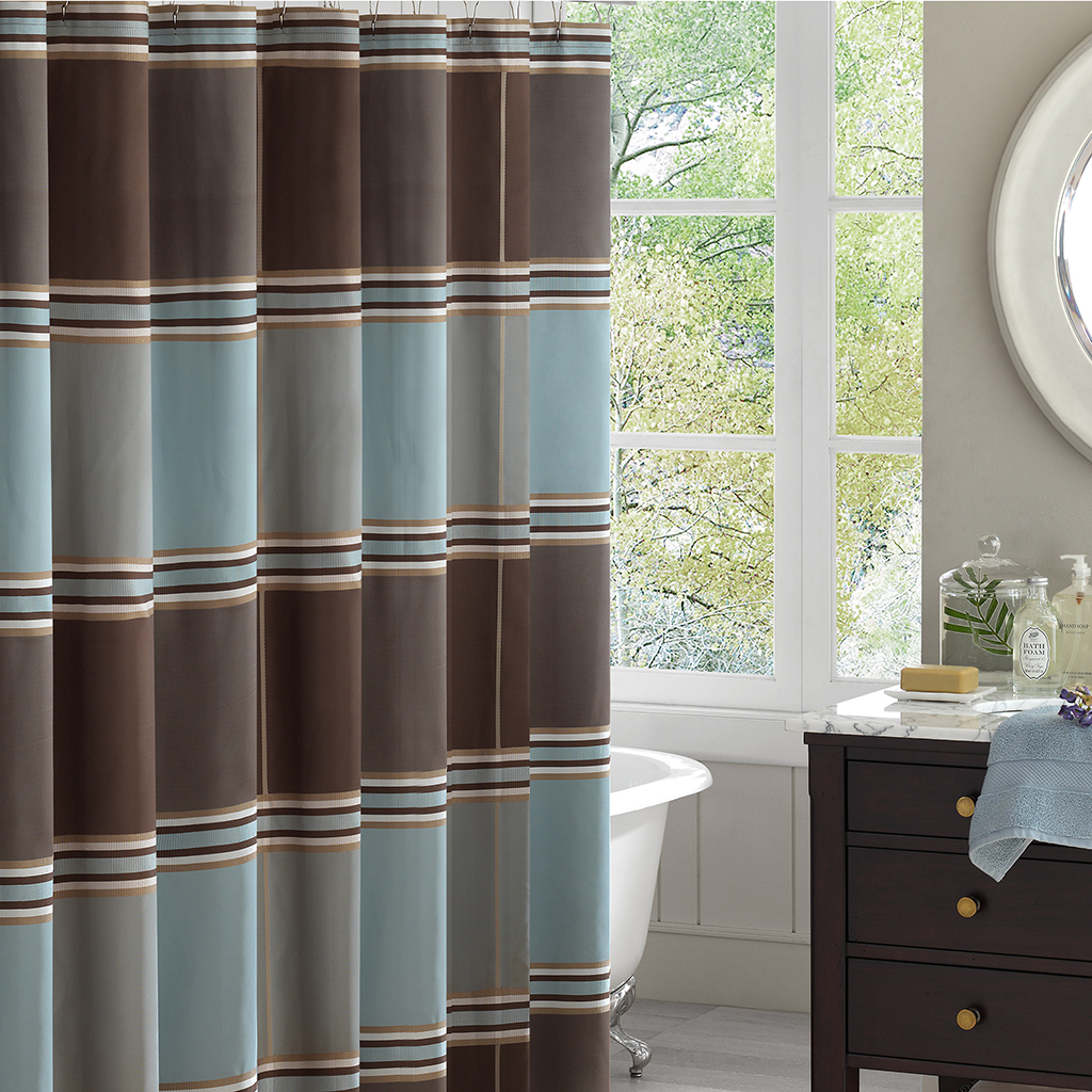 

Madison Park - Lincoln Square Shower Curtain - Blue - 72x72