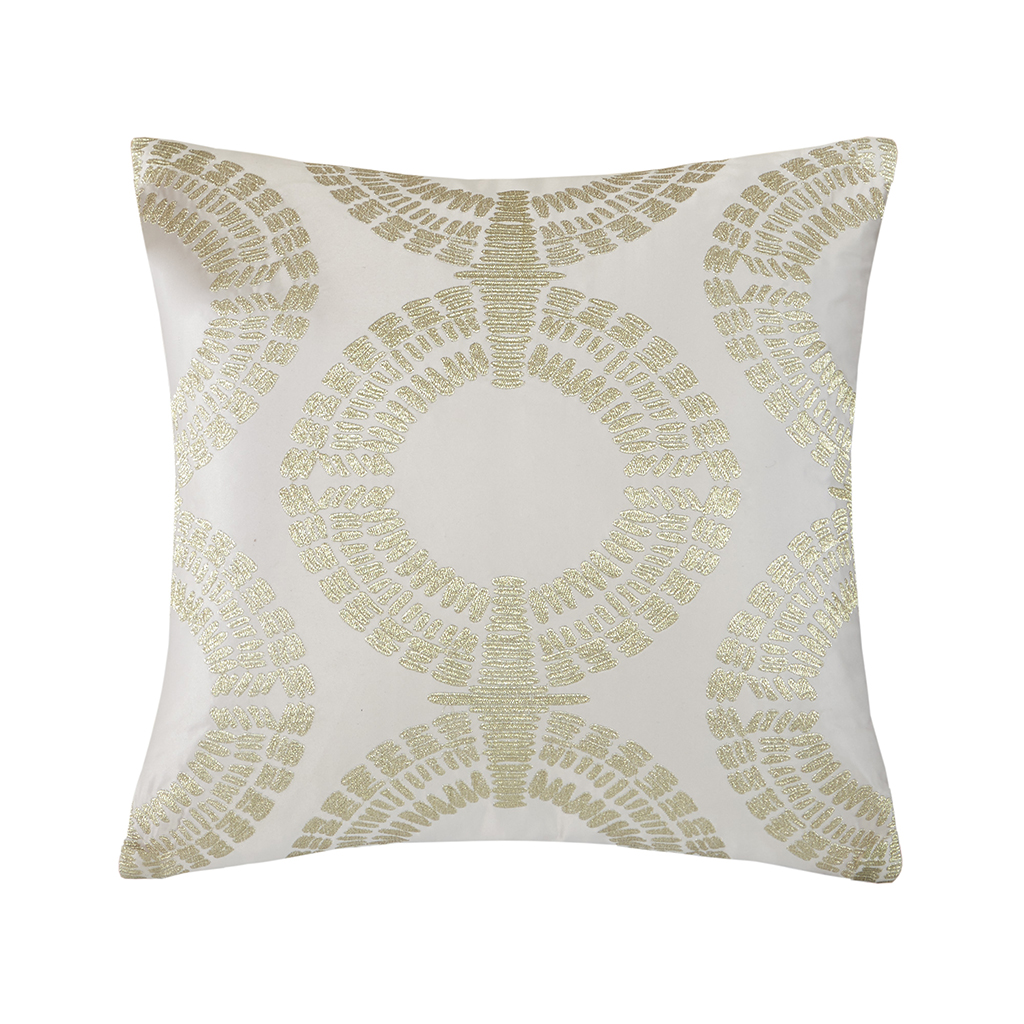 

Metropolitan Home - Laval Square Pillow - Silver - 18x18