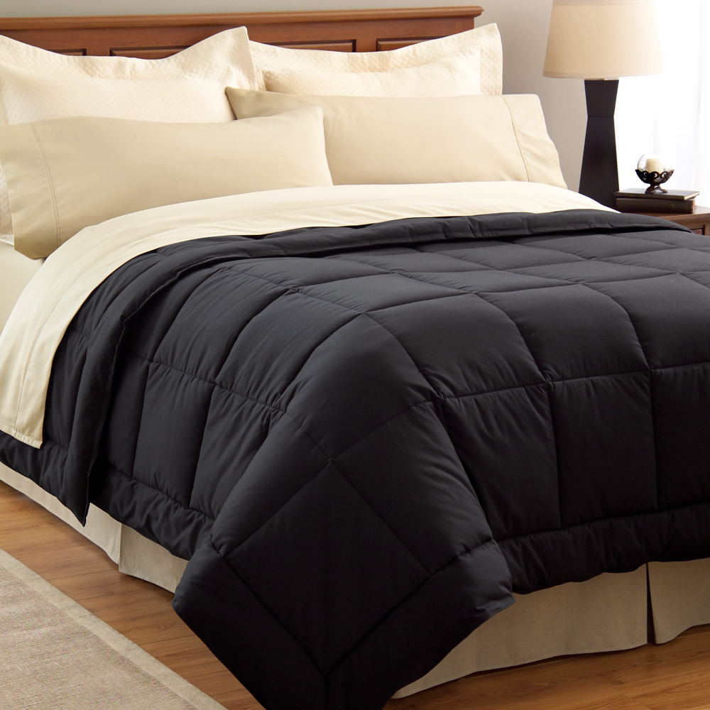 

Main Street - Solid Wall Comforter - Black - Full/Queen