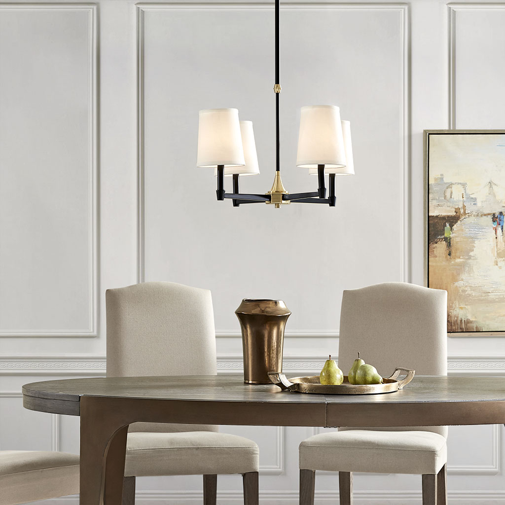 

Madison Park - Clark Chandelier - Gold/Black - See below