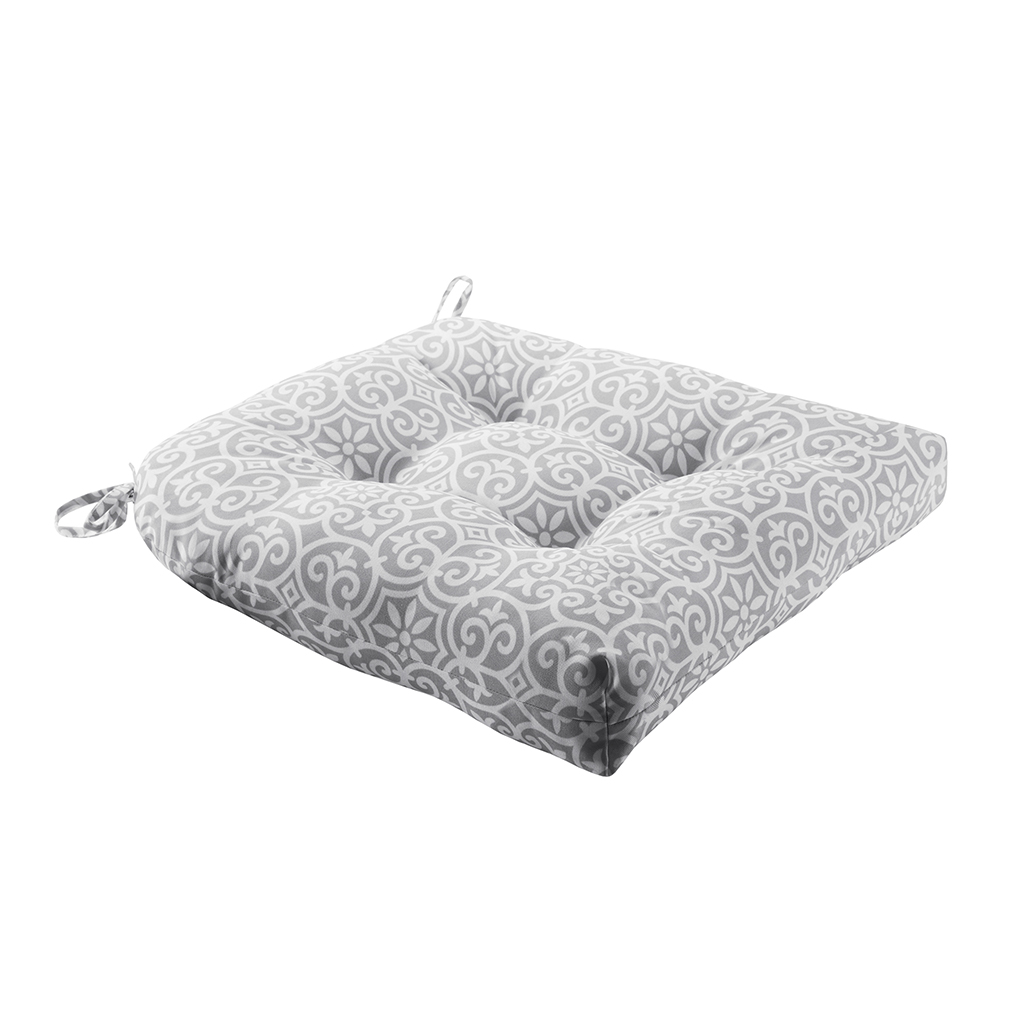 

Madison Park - Aptos Printed Fret 3M Scotchgard Outdoor Seat Cushion - Grey - 20x20x3