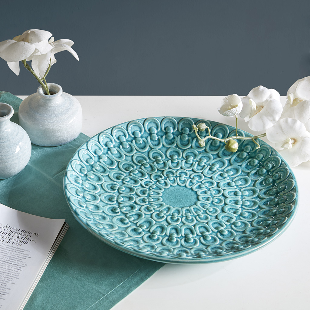 

Madison Park - Iwan Ceramic Plate - Blue - See below