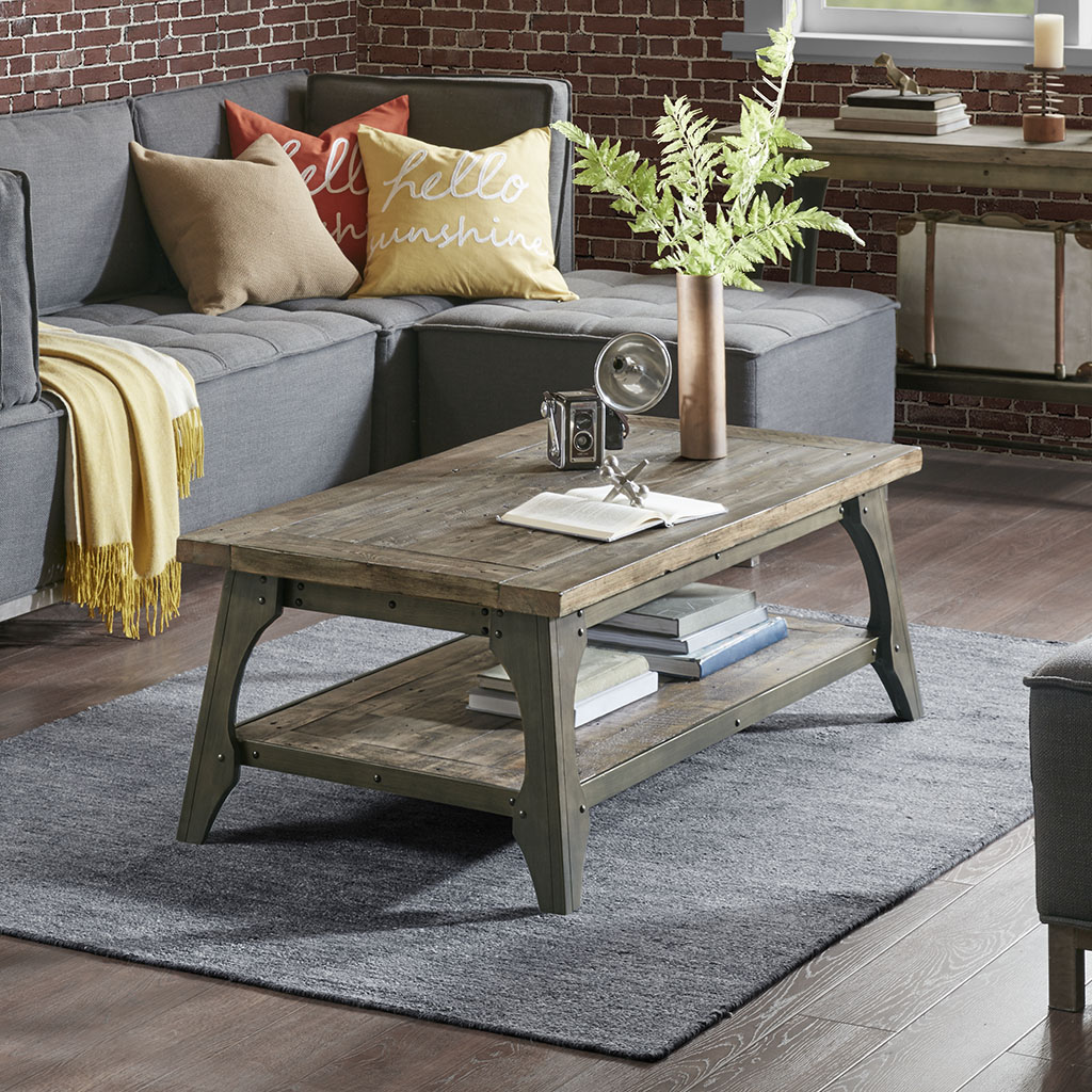 

INK+IVY - Oliver Coffee Table - Grey - See below
