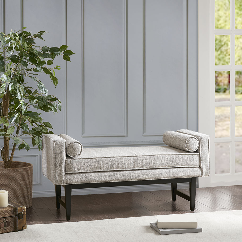 

Madison Park - Augusta Accent Bench - Cream - See below