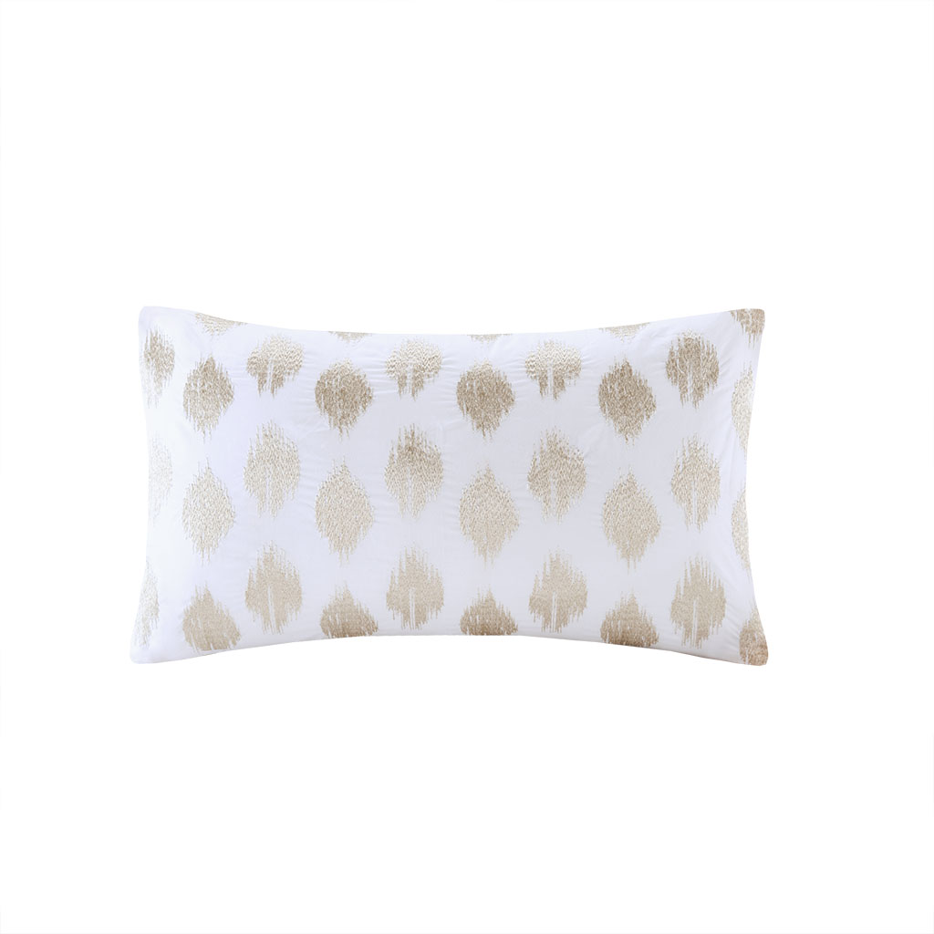 

INK+IVY - Stella Dot Cotton Oblong Pillow - Copper - 12x20''