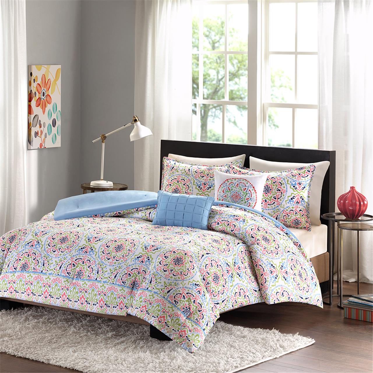 

Intelligent Design - Zoe Comforter Set - Multi - Full/Queen