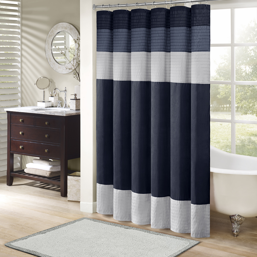 

Madison Park - Amherst Shower Curtain - Navy - 72x72